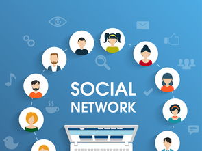 创意扁平化网络社交元素图片素材与模板下载全攻略 从标志符号到AI软件开发